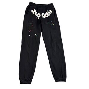 Sp5der Puff Print Sweatpants Mens Size M Joggers